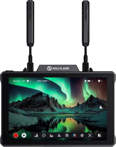 Hollyland Pyro 7 Wireless Video Transmitter and Receiver with 7 Inch Camera Field Monitor, 1200nit, HDMI, SDI, 1300 ft, RTMP (Bundle) in Kuwait
