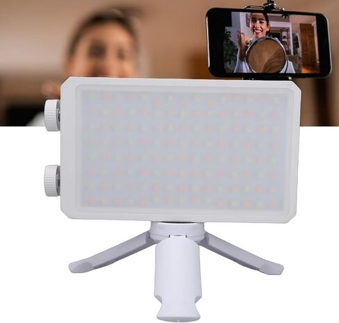 GOWENIC 40W RGB LED Fill Light, 14000LX Brightness 160 Wide Beam with 4400mAh Battery and Cooling Fan for Photography Live Streaming Outdoor Phone Camera in Kuwait