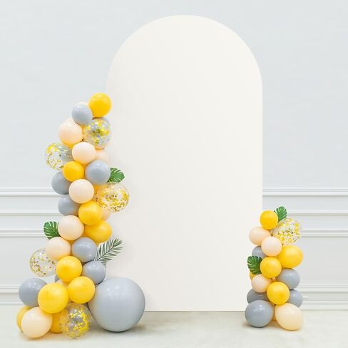 7.2FT Arch Backdrop Cover, White Stretchy Wedding Arch Cover, Decorative Backdrop Cover, Balloon Arch Cover for Party, Ceremony, Baby Shower in Saudi Arabia