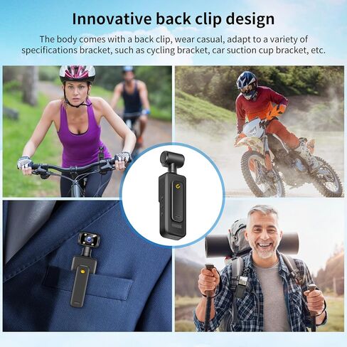 Body Camera with Audio and Video Recording, Mini Wearable Body Worn Cam Sports & Action Video Cameras with 64G Card. in Kuwait