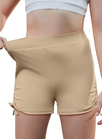blibean Tween Girls 2026 Athletic Shorts Kids High Waist Drawstring Short Comfy Gymnastics Shorts Size 6-15 Years in Saudi Arabia