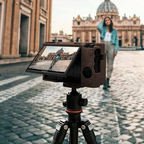 حافظة كاميرا لكاميرا Sony RX100 VII VI V IV III الرقمية، غطاء واقٍ من السيليكون الناعم مع غطاء عدسة قابل للإزالة، ملحقات كاميرا مقاومة للخدش (بني) in Kuwait