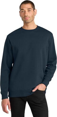 District V.I.T. Fleece Crew DT6104-New Navy-Small in Kuwait