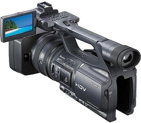 Sony HDR-FX1000E PAL HDV Handycam Camcorder Bundle, 3-CMOS HD Video, 20x Optical Zoom, Pro Controls for Events & Documentary Filming | Includes Case, LED Light, Filter Kit, Battery in Kuwait