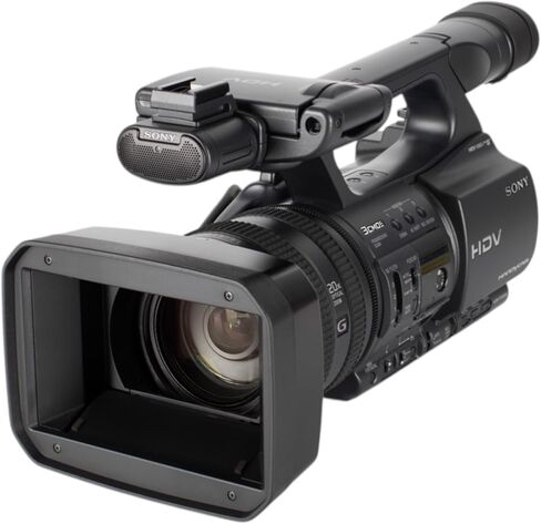 Sony HDR-FX1000E PAL HDV Handycam Camcorder Bundle, 3-CMOS HD Video, 20x Optical Zoom, Pro Controls for Events & Documentary Filming | Includes Case, LED Light, Filter Kit, Battery in Kuwait