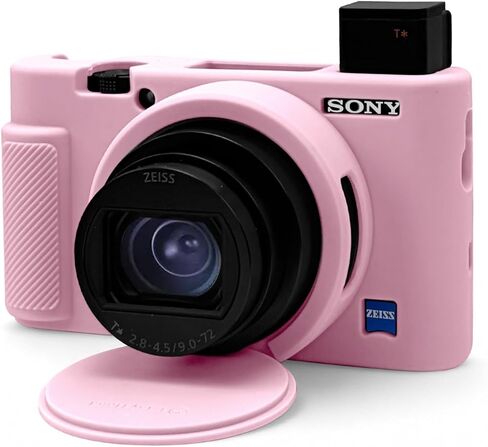 حافظة كاميرا لكاميرا Sony RX100 VII VI V IV III الرقمية، غطاء واقٍ من السيليكون الناعم مع غطاء عدسة قابل للإزالة، ملحقات كاميرا مقاومة للخدش (بني) in Kuwait