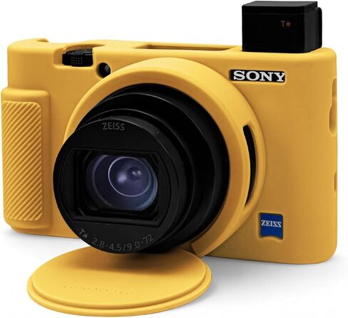 حافظة كاميرا لكاميرا Sony RX100 VII VI V IV III الرقمية، غطاء واقٍ من السيليكون الناعم مع غطاء عدسة قابل للإزالة، ملحقات كاميرا مقاومة للخدش (بني) in Kuwait