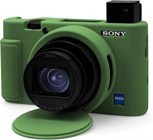 حافظة كاميرا لكاميرا Sony RX100 VII VI V IV III الرقمية، غطاء واقٍ من السيليكون الناعم مع غطاء عدسة قابل للإزالة، ملحقات كاميرا مقاومة للخدش (بني) in Kuwait