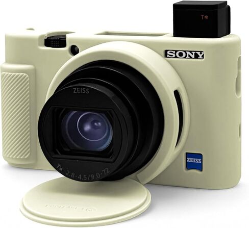 حافظة كاميرا لكاميرا Sony RX100 VII VI V IV III الرقمية، غطاء واقٍ من السيليكون الناعم مع غطاء عدسة قابل للإزالة، ملحقات كاميرا مقاومة للخدش (بني) in Kuwait