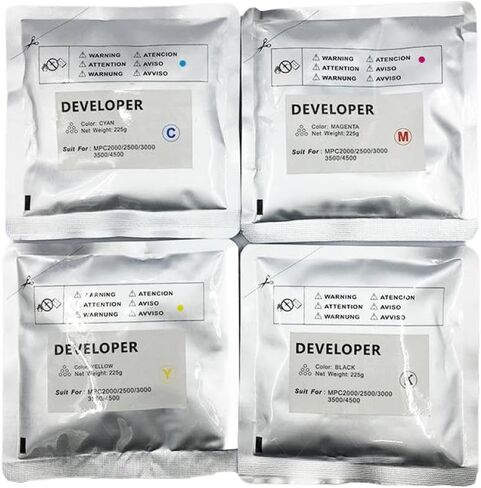 مسحوق المطور 225 جرام CMYK متوافق مع MPC2500 MP C2000 C3000 C3500 C4500(C) in Kuwait