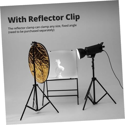 60cm Foldable Photography Light Modifier 2-in-1 Silver Gold Disc Light Reflector and Diffuser Portable Outdoor Photo Lighting Accessory for Studio and Portrait in Kuwait