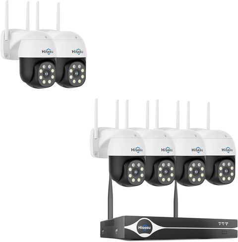 6PCS 4K Security Cameras in Kuwait