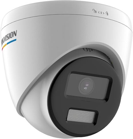 كاميرا DS-2CD1347G2-LUF 4MP Color Vu PoE IP Turret مع ميكروفون، اكتشاف الإنسان والمركبة، تصوير ملون 24/7، مقاومة للماء IP67، MicroSD 512 جيجابايت (غير متضمنة)، Hikconnect متوافق، إصدار عالمي in Kuwait