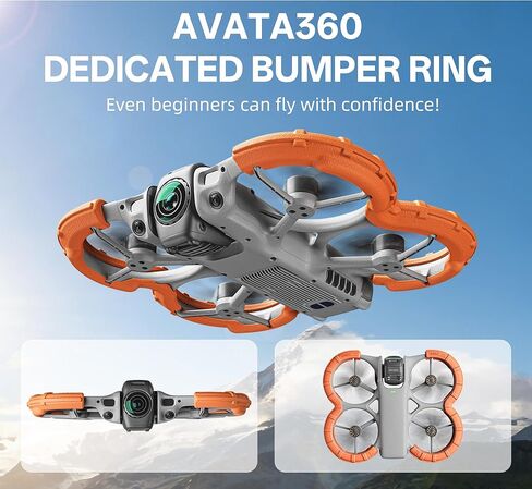 ملحقات حماية ممتص الصدمات Coyktonty Avata 360، واقي حماية المروحة Gimbal غطاء حلقي مضاد للتصادمات لطائرة DJI AVATA 360 Drone in Kuwait