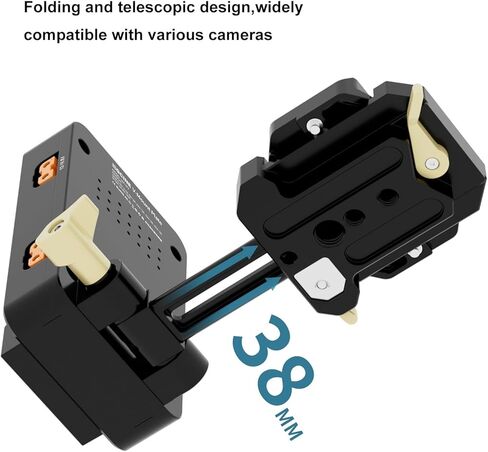 ZGCINE V Mount Plate VM-VP4 مع Arca-Swiss Quick Release، VMount قابل للطي لبطارية ZGCINE NEEWER SMALLRIG V-Mount، لـ Canon Sony Nikon Panasonic LUMIX بدون مرآة، كاميرا DSLR، حامل ثلاثي القوائم in Kuwait
