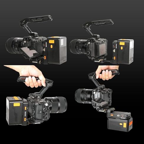 ZGCINE V Mount Plate VM-VP4 مع Arca-Swiss Quick Release، VMount قابل للطي لبطارية ZGCINE NEEWER SMALLRIG V-Mount، لـ Canon Sony Nikon Panasonic LUMIX بدون مرآة، كاميرا DSLR، حامل ثلاثي القوائم in Kuwait
