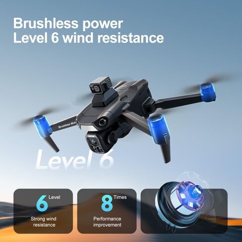 طائرة بدون طيار GPS مع كاميرا 4K HD للبالغين، طائرات بدون طيار RC مع تجنب العوائق 360 درجة، وضع مقطوعة الرأس، إرجاع تلقائي، طيران دائري واتبعني، خفيفة الوزن قابلة للطي تحت 250 جرام طائرات بدون طيار V918 Mini RC Quadcopter للمبتدئين هدايا عيد ميلاد رائعة in Kuwait