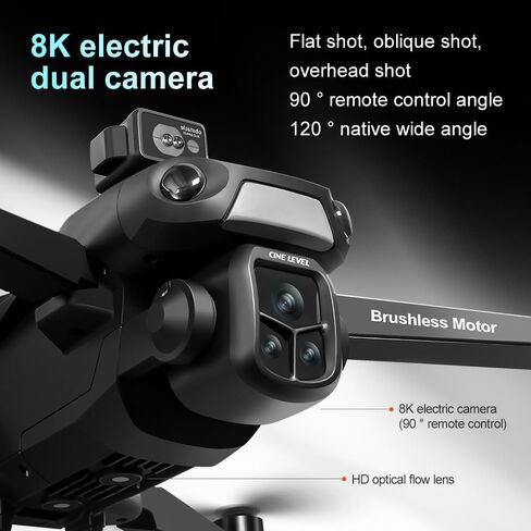 طائرة بدون طيار GPS مع كاميرا 4K HD للبالغين، طائرات بدون طيار RC مع تجنب العوائق 360 درجة، وضع مقطوعة الرأس، إرجاع تلقائي، طيران دائري واتبعني، خفيفة الوزن قابلة للطي تحت 250 جرام طائرات بدون طيار V918 Mini RC Quadcopter للمبتدئين هدايا عيد ميلاد رائعة in Kuwait