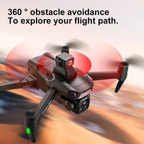 طائرة بدون طيار GPS مع كاميرا 4K HD للبالغين، طائرات بدون طيار RC مع تجنب العوائق 360 درجة، وضع مقطوعة الرأس، إرجاع تلقائي، طيران دائري واتبعني، خفيفة الوزن قابلة للطي تحت 250 جرام طائرات بدون طيار V918 Mini RC Quadcopter للمبتدئين هدايا عيد ميلاد رائعة in Kuwait
