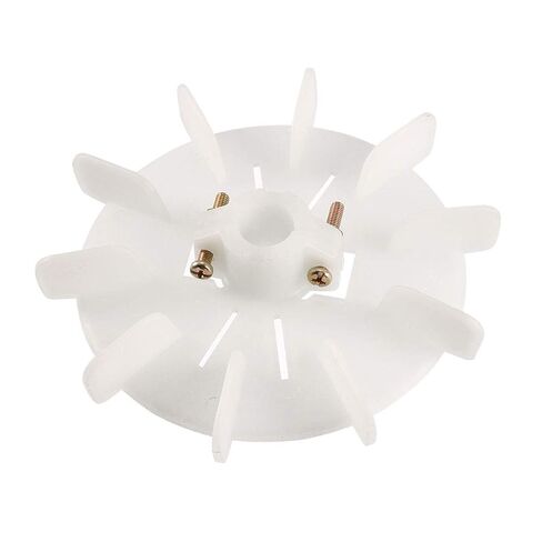 uxcell Motor Fan Blade 158mmx19mm Round Shape Bore White Engineering Plastic 10 Vanes in Saudi Arabia