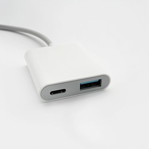USB C to USB OTG Cable Camera Adapter with 5V3A PD Charging Port Splitter Compatible with for iPhone 17 Pro Max/16/15 iPad Android Phone Tablet, USB 3.0 Female for Flash Drives, Keyboards, Mice in Kuwait