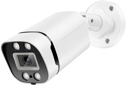 8MP 4K POE IP Security Camera Bullet Surveillance Onvif Camera Waterproof Outdoor Indoo AI Human Detection,Color/IR Night Vision 110° Wide Angle 2.8mm Lens,Built-in Mic,Need Works with PoE NVR in Kuwait