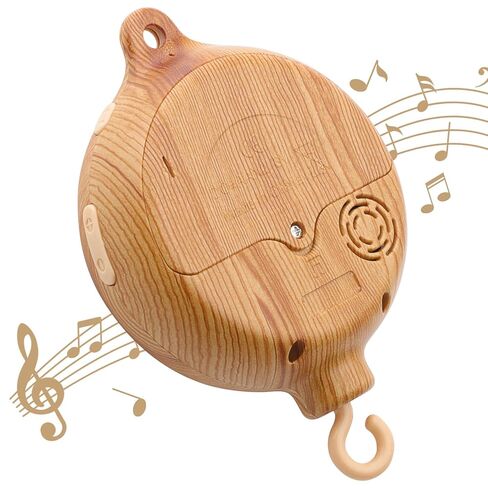 Crib Mobile Motor, Baby Music Box Spinner with 9 Complete Smoothing Lullabies 1 White Noise, 3-in-1 Modes Volume Control, 30 Minutes Auto-Off, Portable Sound Machine in Saudi Arabia
