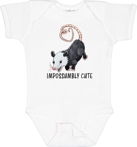 inktastic Impossumbly Cute- Possum Pun Baby Bodysuit in Saudi Arabia