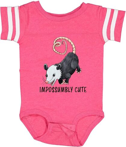 inktastic Impossumbly Cute- Possum Pun Baby Bodysuit in Kuwait