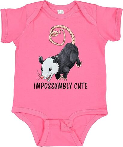 inktastic Impossumbly Cute- Possum Pun Baby Bodysuit in Saudi Arabia