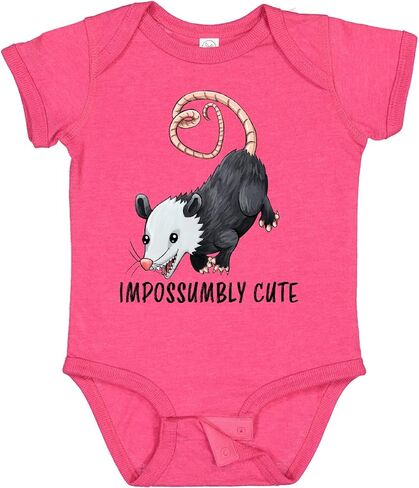 inktastic Impossumbly Cute- Possum Pun Baby Bodysuit in Saudi Arabia