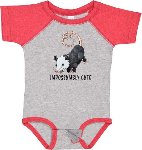 inktastic Impossumbly Cute- Possum Pun Baby Bodysuit in Saudi Arabia