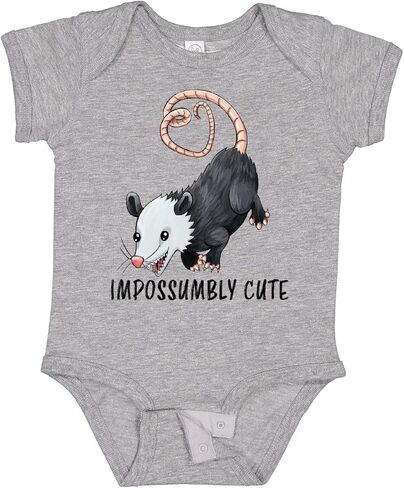 inktastic Impossumbly Cute- Possum Pun Baby Bodysuit in Saudi Arabia
