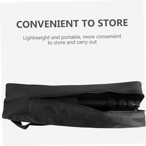 PRETYZOOM Tripod Storage Bag and Light Stand Container with Handle 50cm Portable Photography Case for Outdoor Camera Tripod Organizer Black in Kuwait
