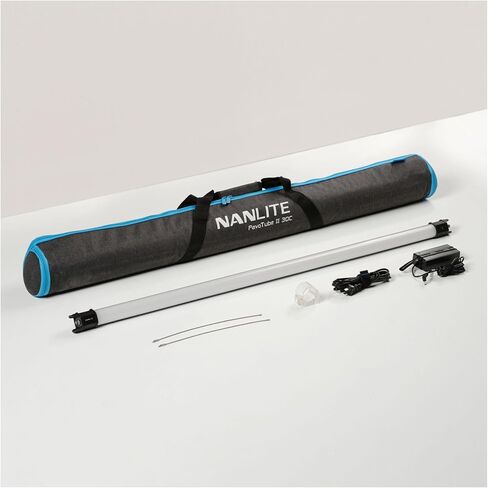 Nanlite PavoTube II 30C RGB LED أنبوب ضوء لاسلكي مع تحكم DMX وحامل Pavotube مع وصلة كروية دوارة وحزمة دبابيس صغيرة 5/8 بوصة (عنصران) in Kuwait