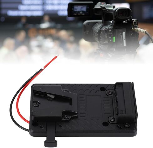 V Mount Battery Plate, Universal V Lock Battery Mount Plate with D Tap DC Output Ports for Camera LED Light Phone in Kuwait