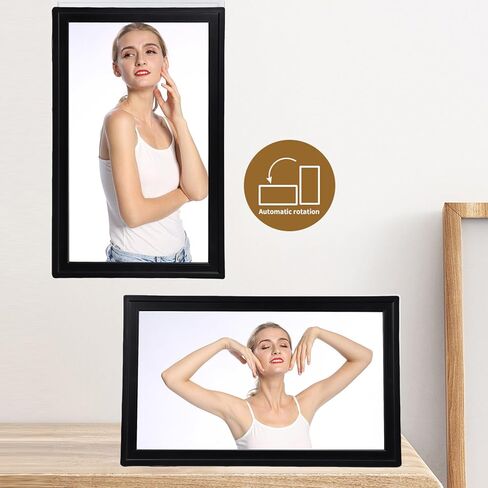إطار صور رقمي ذكي من fosa، إطار صورة رقمي بشاشة تعمل باللمس مقاس 21.5 بوصة مع تطبيق، ومستشعر الجاذبية والتدوير التلقائي، ودعم عرض الشرائح/تشغيل الحلقة، وإيقاظ النوم التلقائي في الوقت المناسب (قابس الولايات المتحدة) in Kuwait