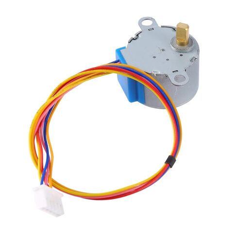 محرك متدرج، محرك متدرج 12 فولت 4 مراحل 28BYJ-48-12V، 5 أسلاك، شريحة ULN2003، ترس الصمام، تخفيض، مشروع DIY، محركات كهربائية in Kuwait
