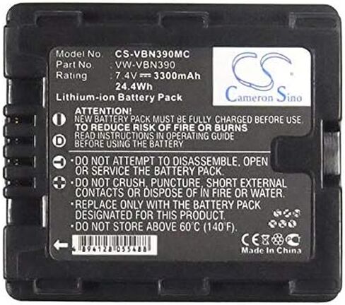 بطارية بديلة XPS متوافقة مع PANASONIC HC-X900 HC-X900M HC-X920 HDC-HS900 HDC-SD800 HDC-SD900 HDC-TM900 PANASONIC VW-VBN390 in Kuwait