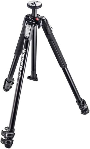 مجموعة حامل ثلاثي القوائم من الألومنيوم 190X من Manfrotto مع رأس ثلاثي الاتجاهات، أسود MK190X3-3W1 in Kuwait