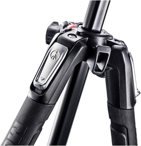 مجموعة حامل ثلاثي القوائم من الألومنيوم 190X من Manfrotto مع رأس ثلاثي الاتجاهات، أسود MK190X3-3W1 in Kuwait
