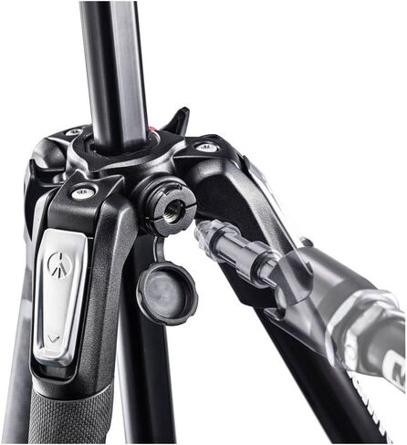 مجموعة حامل ثلاثي القوائم من الألومنيوم 190X من Manfrotto مع رأس ثلاثي الاتجاهات، أسود MK190X3-3W1 in Kuwait