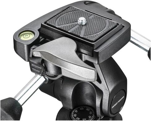 مجموعة حامل ثلاثي القوائم من الألومنيوم 190X من Manfrotto مع رأس ثلاثي الاتجاهات، أسود MK190X3-3W1 in Kuwait