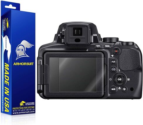 واقي شاشة ArmorSuit MilitaryShield مكون من قطعتين مصمم لهاتف Nikon COOLPIX P900 (أقصى تغطية) طبقة شفافة عالية الدقة مضادة للفقاعات in Kuwait