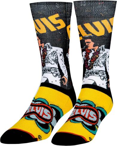 جوارب Odd Sox، Elvis Presley، The King of Rock N Roll للرجال، هدايا ممتعة لهواة التجميع in Kuwait