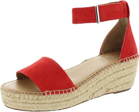 Franco Sarto Women's Pela Orange Espadrille Wedge Sandal in Kuwait