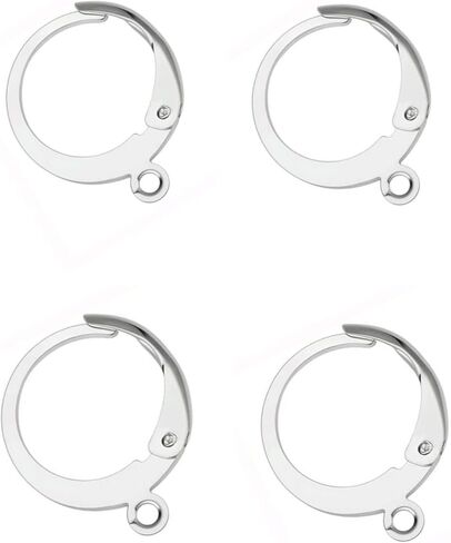 50pcs Stainless Steel Lever Back Earring Clasps leverback French Earring Hooks for Making dangles Earrings Jewelry Making in Saudi Arabia