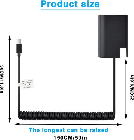 بطارية الدمية USB من النوع C DMW-BLK22 متوافقة مع باناسونيك لوميكس DC-S9 DC-G9II DC-S5 DC-S5II DC-S5IIX GH5II GH6 S5M2 S5M2X GH5M2 in Kuwait