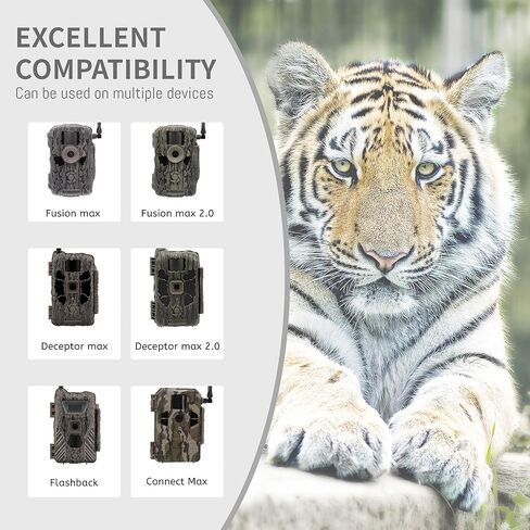 حزمة بطارية كاميرا ممتدة قابلة لإعادة الشحن متوافقة مع Steahlt Cam Trail Camera Flashback Deceptor MAX Fusion and Connect MAX LED Battery Meter Type-C شحن سريع 2 حزمة بطارية 6000 مللي أمبير EM11 in Kuwait