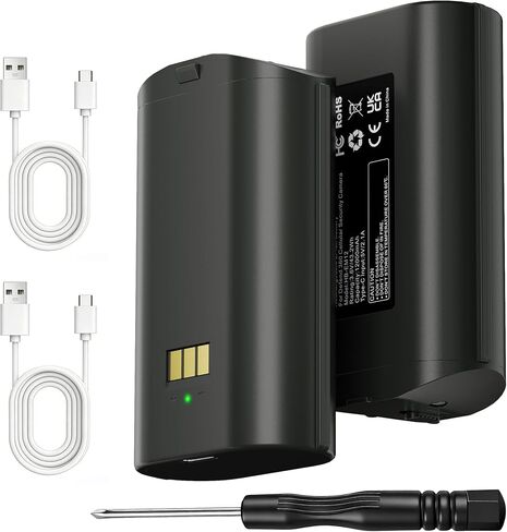 Fulpower 2 Pack 12,000mAh High-Capacity Replacement Battery for TACTACAM Defend 360 Cellular Security Camera – Long-Lasting Rechargeable Power, Outdoor Monitoring, Plug-and-Play in Saudi Arabia